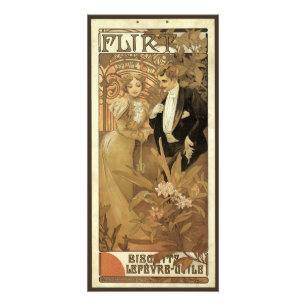 Vintage Art Nouveau Flirt Biscuits, Alphonse Mucha Fotodruck