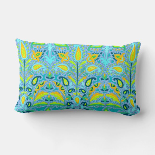 Vintage: Art Nouveau Floral Garden Lendenkissen (Rückseite)