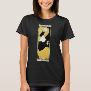 Vintage Art Nouveau, Frau liest ein gelbes Buch T-Shirt