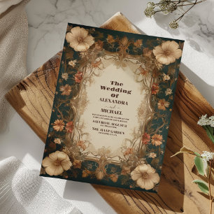 Vintage-Art-Nouveau-Hochzeit Einladung