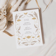 Vintage-Art-Nouveau-Hochzeit 'Save the Date'-Karte