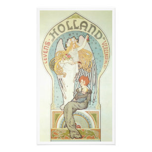 Vintage Art Nouveau, Holland Levensverzekering Fotodruck