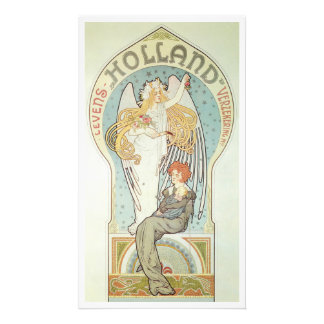 Vintage Art Nouveau, Holland Levensverzekering Fotodruck