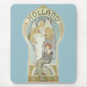 Vintage Art Nouveau, Holland Levensverzekering Mousepad