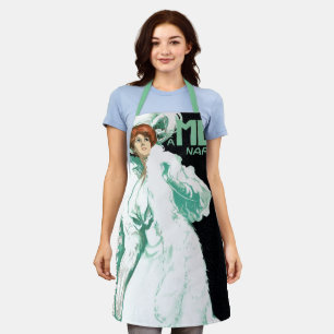 Vintage Art Nouveau, italienische Mode, elegante F Schürze