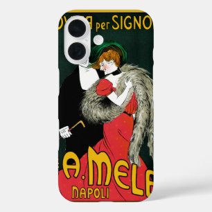 Vintage Art Nouveau, Italienische Mode Liebe Roman iPhone 16 Hülle