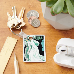 Vintage Art Nouveau, italienische Mode und elegant Schlüsselanhänger