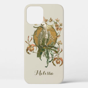 Vintage Art Nouveau, Kakadu-Vogel, Orchideenblüten Case-Mate iPhone Hülle