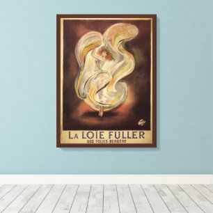 Vintage Art Nouveau, La Loie Fuller Moderne Tänzer Leinwanddruck