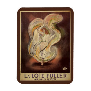 Vintage Art Nouveau, La Loie Fuller Moderne Tänzer Magnet