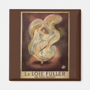 Vintage Art Nouveau, La Loie Fuller Moderne Tänzer Magnet