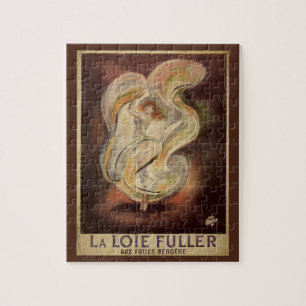 Vintage Art Nouveau, La Loie Fuller Moderne Tänzer Puzzle