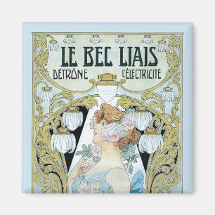 Vintage Art Nouveau Le Bec Liais, Privat Livemont Magnet