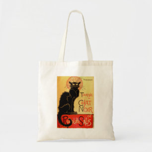 Vintage Art Nouveau Le Chat Noir Schwarze Katze Tragetasche