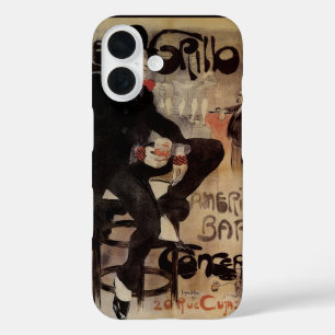 Vintage Art Nouveau Le Grillon, Mann trinkt Bier iPhone 16 Hülle