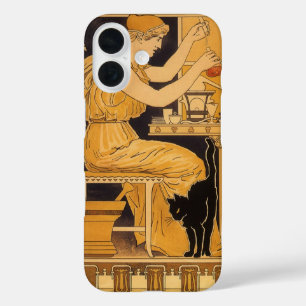 Vintage Art Nouveau, Liebe besiegt alles Wissensch iPhone 16 Hülle