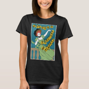 Vintage Art Nouveau, Livorno Senorita beim Tanzen T-Shirt