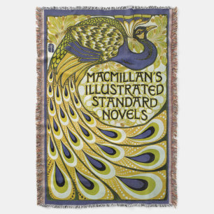 Vintage Art Nouveau, Macmillan's Pfauenfeder Decke