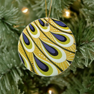 Vintage Art Nouveau, Macmillan's Pfauenfeder Keramikornament