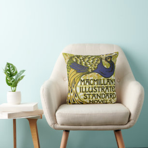 Vintage Art Nouveau, Macmillan's Pfauenfeder Kissen