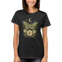 Vintage-Art-Nouveau-Motte- und Blumenillustration 