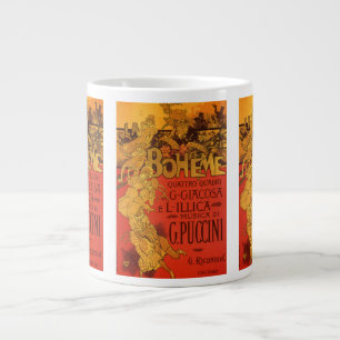 Vintage Art Nouveau Musik, La Boheme Oper, 1896 Jumbo-Tasse