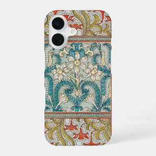 Vintage Art Nouveau Narzissenmuster Verneuil iPhone 16 Hülle