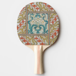 Vintage Art Nouveau Narzissenmuster Verneuil Tischtennis Schläger