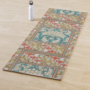 Vintage Art Nouveau Narzissenmuster Verneuil Yogamatte