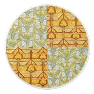 Vintage-Art-Nouveau-Natur-Rastermuster-Kunst Keramikknauf