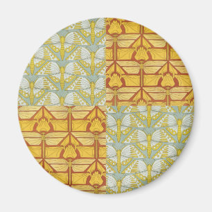 Vintage-Art-Nouveau-Natur-Rastermuster-Kunst Magnet