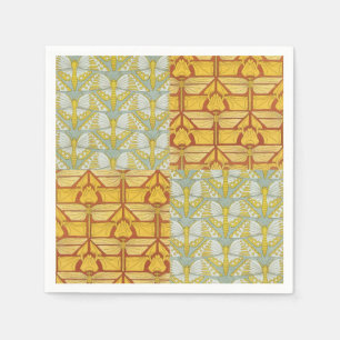 Vintage-Art-Nouveau-Natur-Rastermuster-Kunst Serviette
