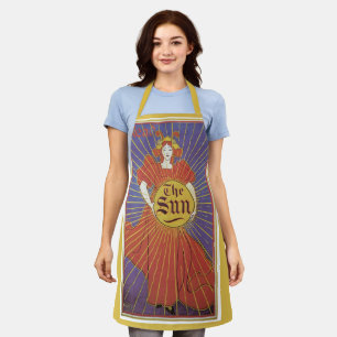 Vintage Art Nouveau, New Yorker Sun-Zeitung Schürze