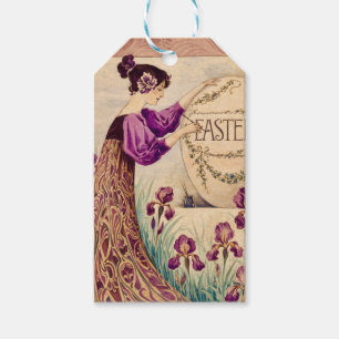 Vintage Art Nouveau Ostern – Belle Époque  Geschenkanhänger