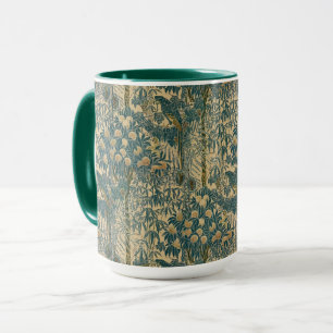 Vintage-Art-Nouveau-Papageienmuster von Walter Cra Tasse