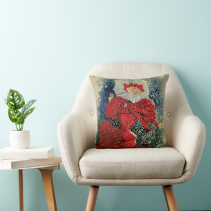 Vintage Art Nouveau Pastillen Geraudel Hustenbonbo Kissen