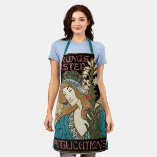 Vintage Art Nouveau, Prangs Oster-Publikationen Schürze