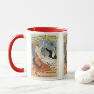 Vintage Art Nouveau, Restaurant Taverne Olympia Tasse
