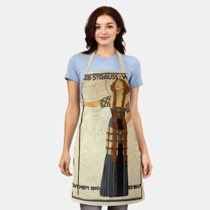 Vintage Art Nouveau Richard Strauss-Woche, München Schürze