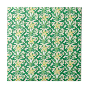 Vintage-Art-Nouveau-Schneeglöckchen-Blumenmuster Fliese