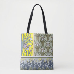 Vintage Art Nouveau, Schwertlilien-Blumen