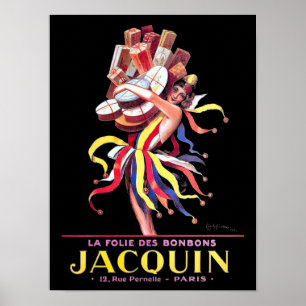 Vintage Art Nouveau Süßigkeiten von Cappiello Poster