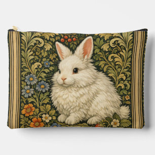 Vintage Art Nouveau weißes Kaninchen  Zubehörtasche