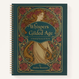 Vintage Art Nouveau Whispers of the Gilded Age Notizbuch
