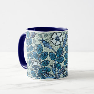 Vintage Art Nouveau, Wilde Rosenblumen im Garten Tasse