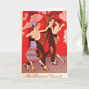 Vintage Art Nouvelle The Fury of Tango Karte