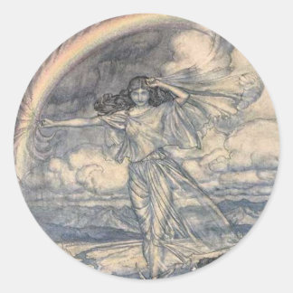 Vintage Arthur Rackham Feen-Rundaufkleber Runder Aufkleber