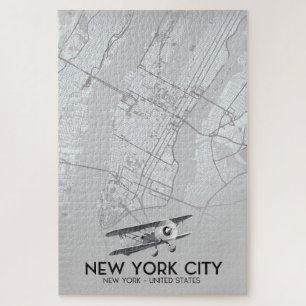 Vintage Artkarte New York City Puzzle