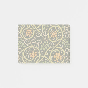 Vintage Arts and Crafts Blumenmuster Roycroft Post-it Klebezettel