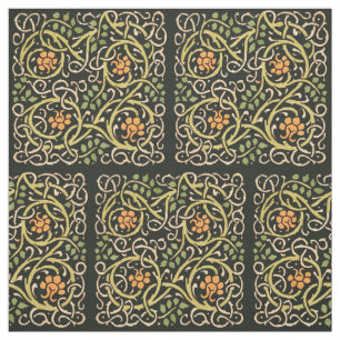 Vintage Arts and Crafts Blumenmuster Roycroft Stoff